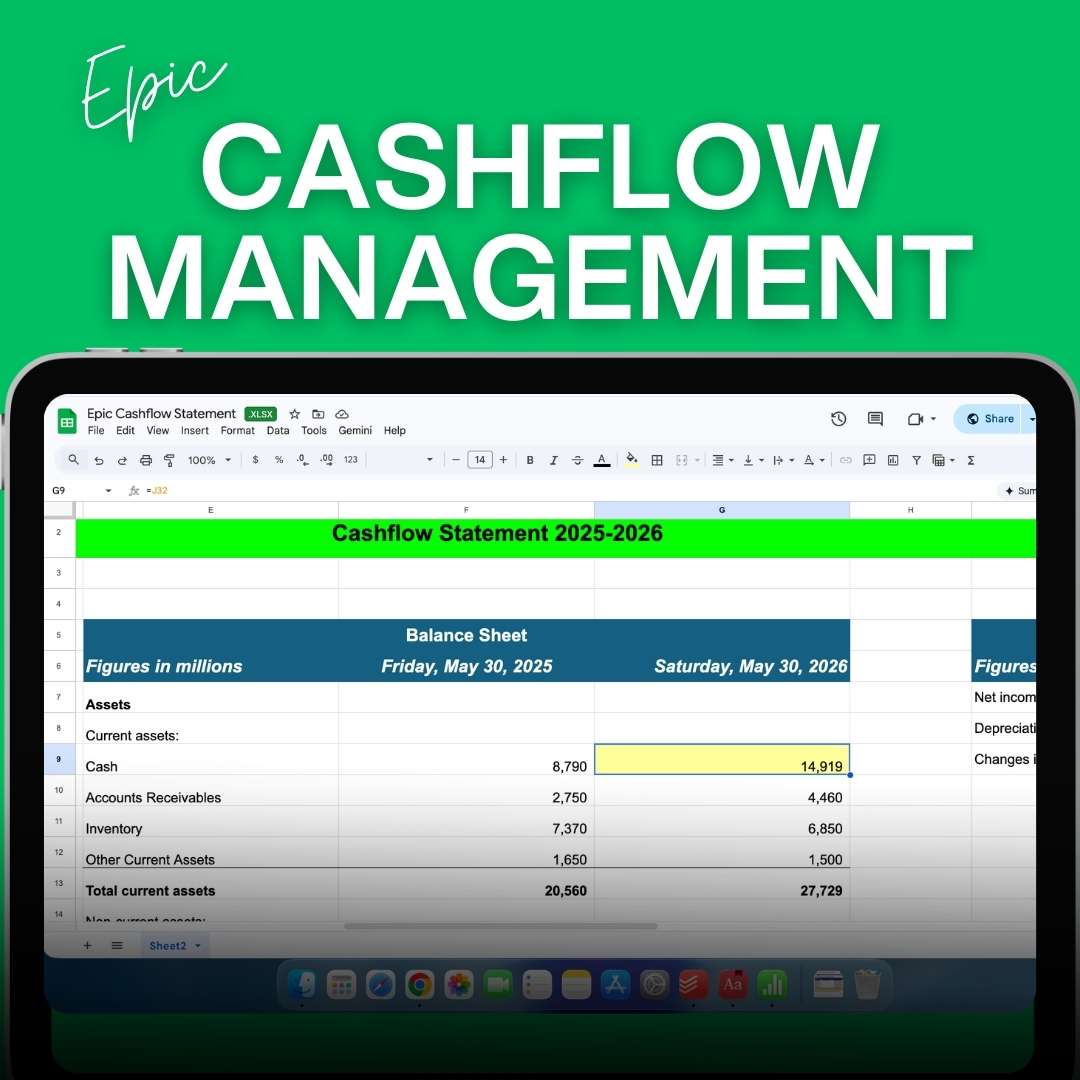 Epic Cashflow Statement