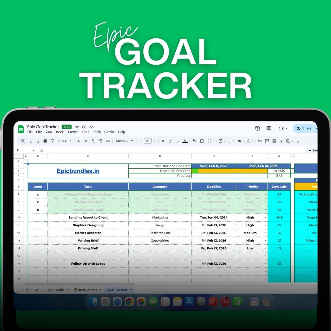 Epic Goal Tracker