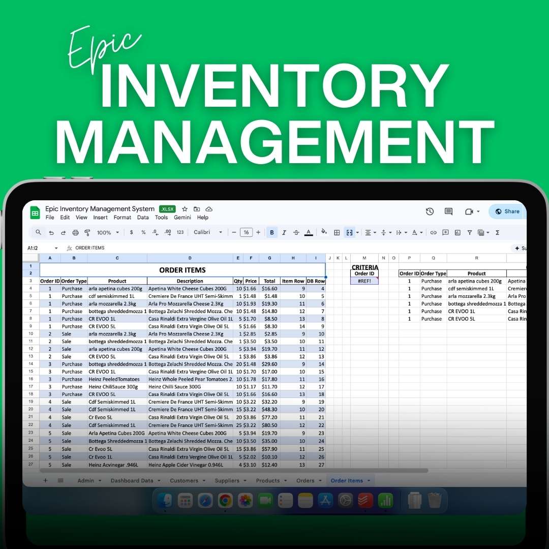 Epic Inventory Management