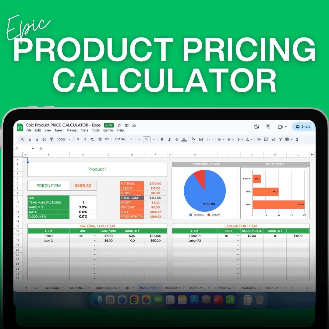 Epic Product Pricing Calculator