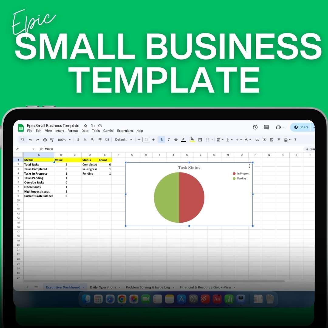 Epic Small Business Template