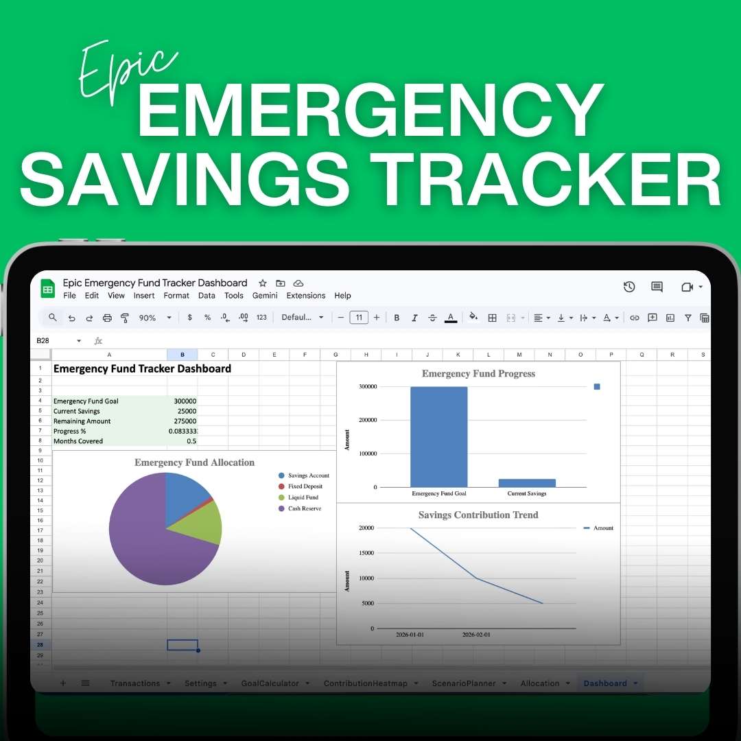 Epic Emergency Savings Tracker