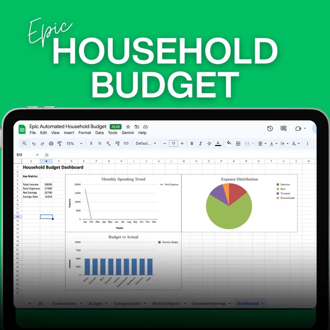Epic Automated Household Budget