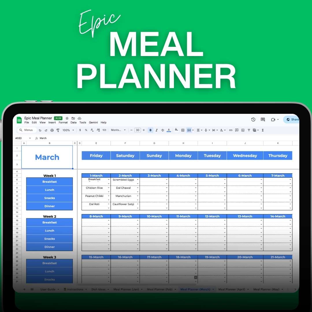 Epic Meal Planner